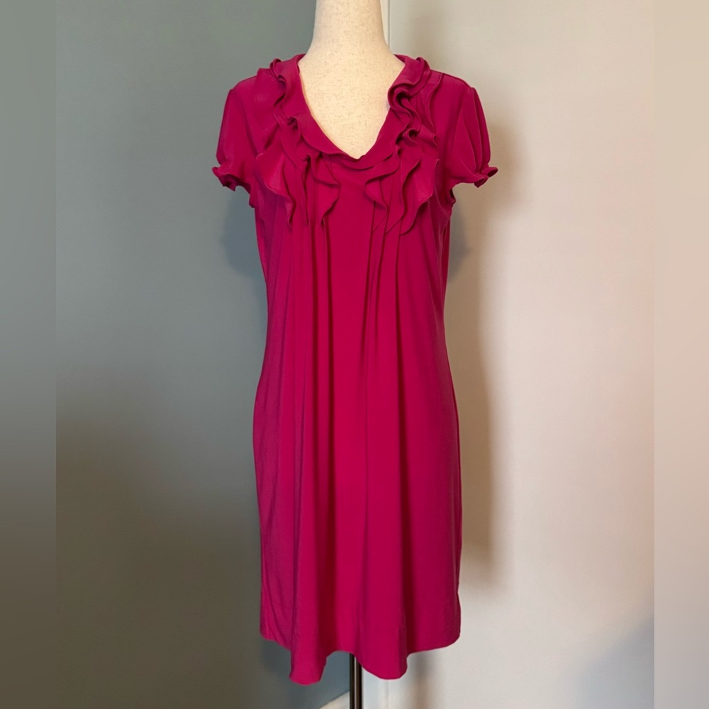 Julian Taylor Pink Flutter Sleeve Sundress